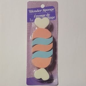 7 Pc Blender Sponge Set with Heart Shapes